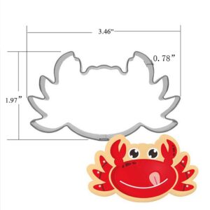 crab cookie cutter - food grade stainless steel