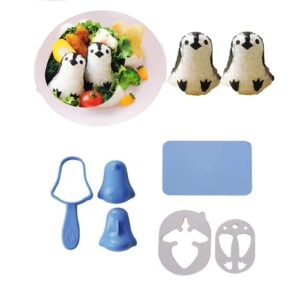 hofumix sushi making kit rice ball molds bento accessories sandwich cutters for kids kitchen tools for baby kids meal