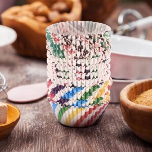 600 Pcs Cupcake Liners Paper, Cupcake Baking Cups, Multicolor Non-stick Muffin Cupcake Molds Wrappers Liners Cups for Baking Muffin Cupcake Halloween Christmas Party