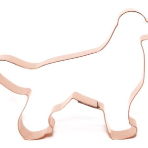 Golden Retriever Dog Breed Cookie Cutter 4.75 X 3.5 inches - Handcrafted Copper Cookie Cutter by The Fussy Pup