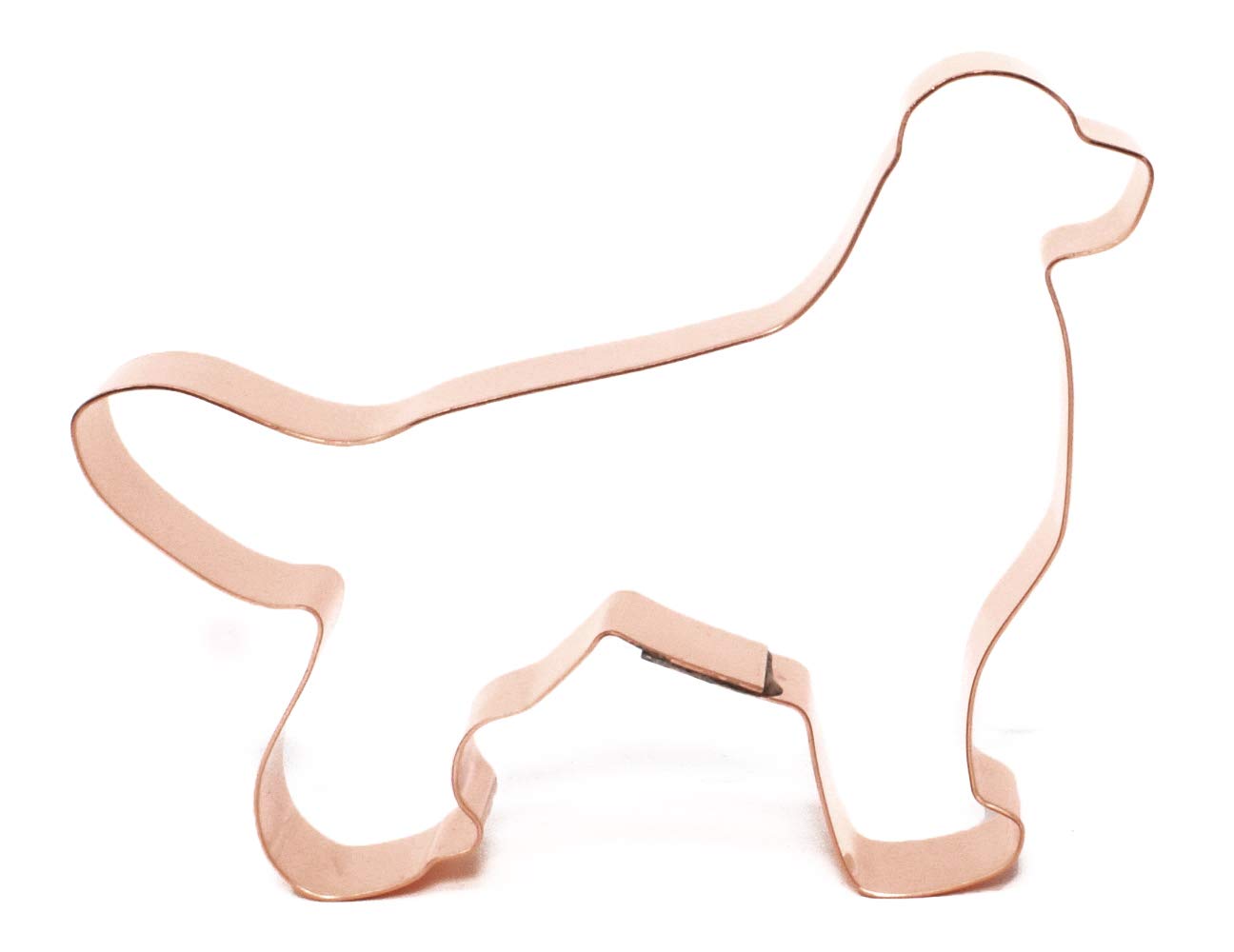 Golden Retriever Dog Breed Cookie Cutter 4.75 X 3.5 inches - Handcrafted Copper Cookie Cutter by The Fussy Pup