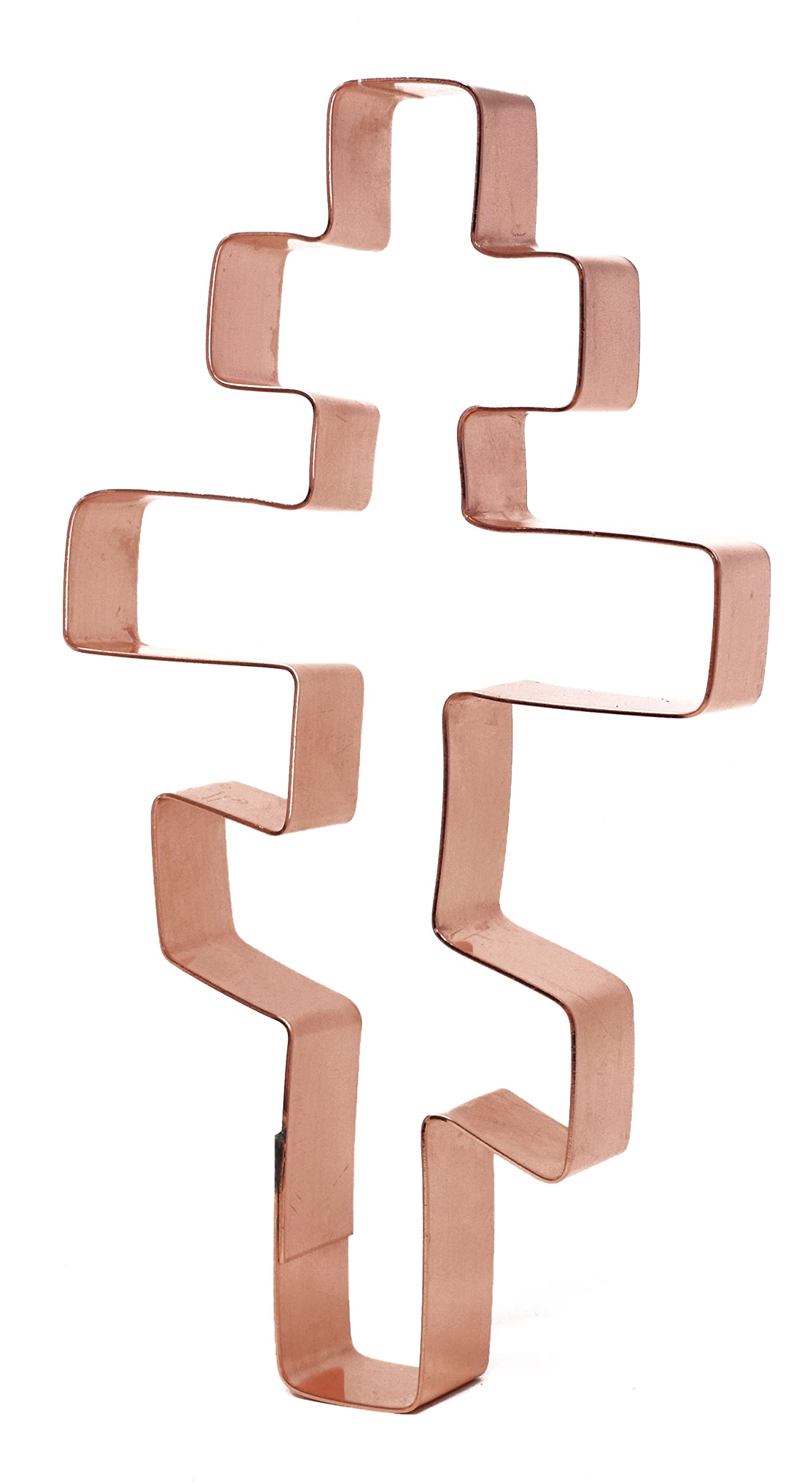 Eastern Orthodox Cross Cookie Cutter 5.5 X 3 inches - Handcrafted Copper Cookie Cutter by The Fussy Pup