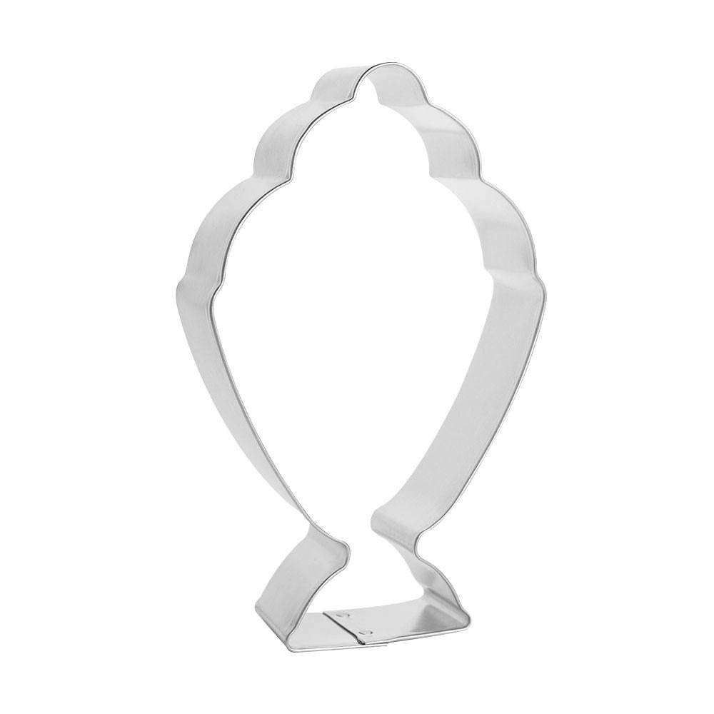 Ice Cream Sundae Cookie Cutter 5 Inch - Made in the USA – Foose Cookie Cutters Tin Plated Steel Ice Cream Sundae Cookie Mold