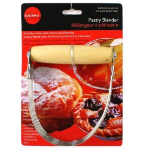 Stainless Steel Pastry Blender with Wood Handle and 6 Blades