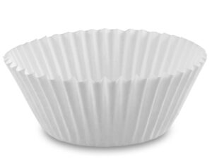 arant 1-3/4 inch white cupcake liners. paper, ideal for holidays and parties, 1.000 pack.
