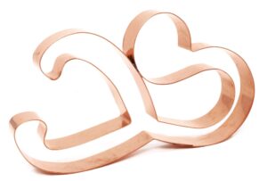 large doctor's stethoscope cookie cutter 6.5 x 5 inches - handcrafted copper cookie cutter by the fussy pup