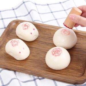 Xdodnev 8pcs/Set Cake Mold Wood Dessert Seal Stamp Traditional Chinese Moon DIY Cookie