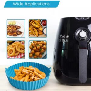 Silicone Air Fryer Basket 2pcs, Air Fryer Silicone Liners for 3-5QT Reusable Air Fryer Liners Silicone - 7.5inch Airfryer Liners, Non Stick Air fryer Accessories