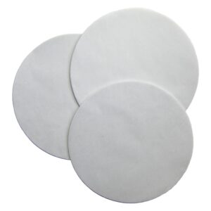 regency wraps parchment paper circles for round cake pans, greaseproof liners for non-stick baking, 9" (pack of 100), white