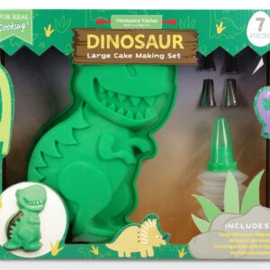 Handstand Kitchen Dinosaur Buddies 7-piece Real Cake Baking Set with Recipes