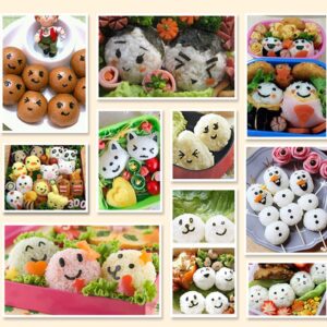 bingxqiso 1PC Cartoon Laver Seaweed Nori Cutter Onigiri Punch Stamp DIY Baby Meal Smiling Face Sushi Tool Maker Mold Kitchen Bento Decoration