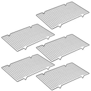 scdgrw pack of 5 cooling rack, 10” x 16” wire rack baking rack, oven cooking rack, heavy duty baking rack for oven cooking,fit half sheet panf, roasting, cooking, drying