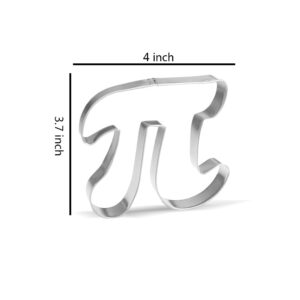 4 inch Large Pi Sign Cookie Cutter - Stainless Steel