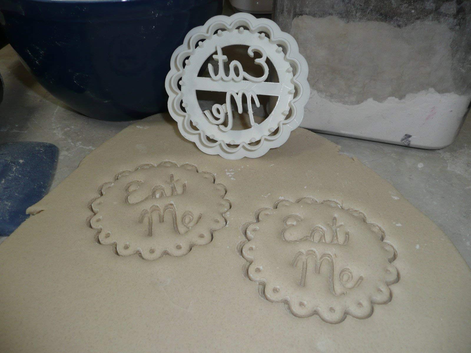 INSPIRED BY EAT ME CAKE ALICE IN WONDERLAND THEME MAD TEA PARTY COOKIE CUTTER MADE IN USA PR2438