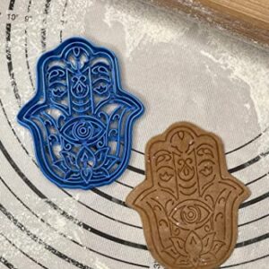 Premium Quality Set of 2 Hamsa Cookie Cutters & Molds 4” inch Produced by 3D Kitchen Art