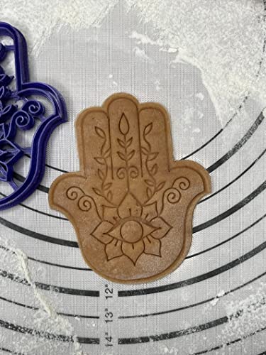 Premium Quality Set of 2 Hamsa Cookie Cutters & Molds 4” inch Produced by 3D Kitchen Art