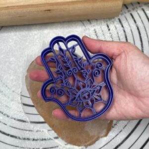 Premium Quality Set of 2 Hamsa Cookie Cutters & Molds 4” inch Produced by 3D Kitchen Art