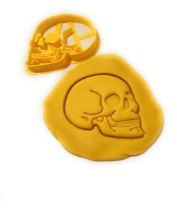 t3d cookie cutters human skull cookie cutter, suitable for cakes biscuit and fondant cookie mold for homemade treats