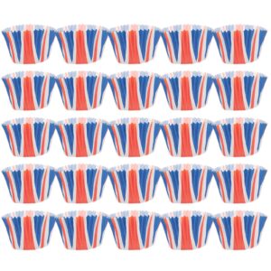homoyoyo british flag 100pcs british cake cups can dining table paper silicone round mold