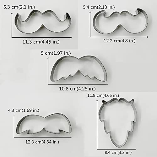 KENIAO Father's Day Cookie Cutter Set, 15 Pcs, Stainless Steel
