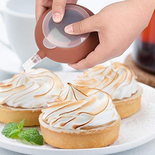 Silicone Macaron Baking, DIY Bakeware Decorating Pastry Cream Cake Tools, Decorating Piping Pot with 5 Nozzles