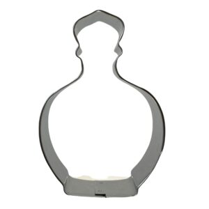 4.25" perfume or potion bottle metal cookie cutter