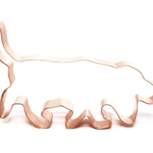 Hunting Basset Hound Copper Cookie Cutter