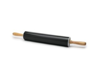 fox run non-stick rolling pin, carbon steel, 12-inch barrel, black
