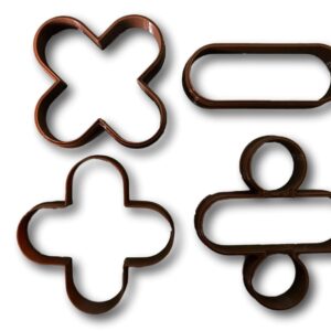 Math Symbols Cookie Cutters (set of 4)