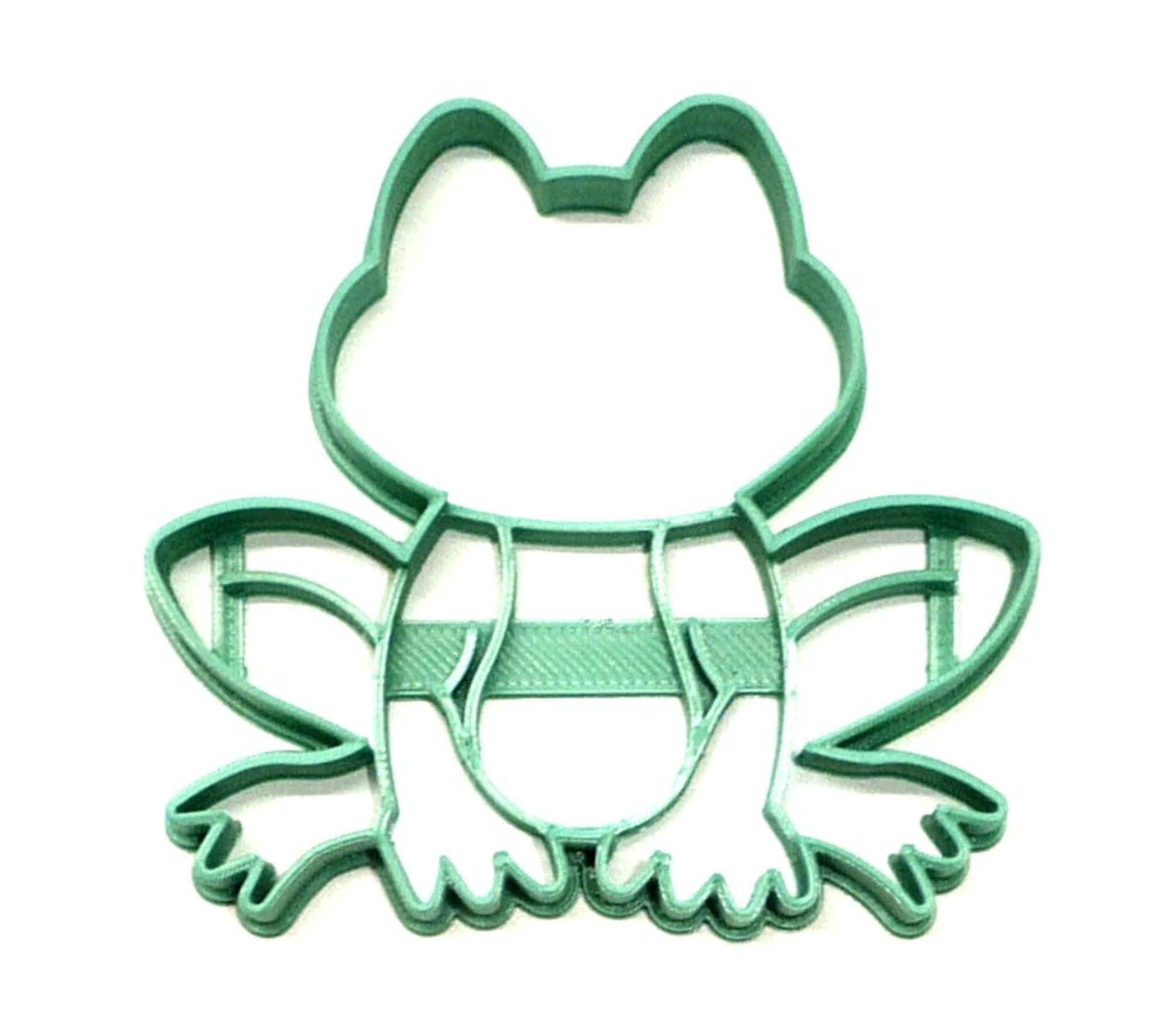 FROG WITH DETAIL AMPHIBIAN COOKIE CUTTER MADE IN USA PR4460