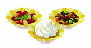 wilton blossoms baking cup, yellow