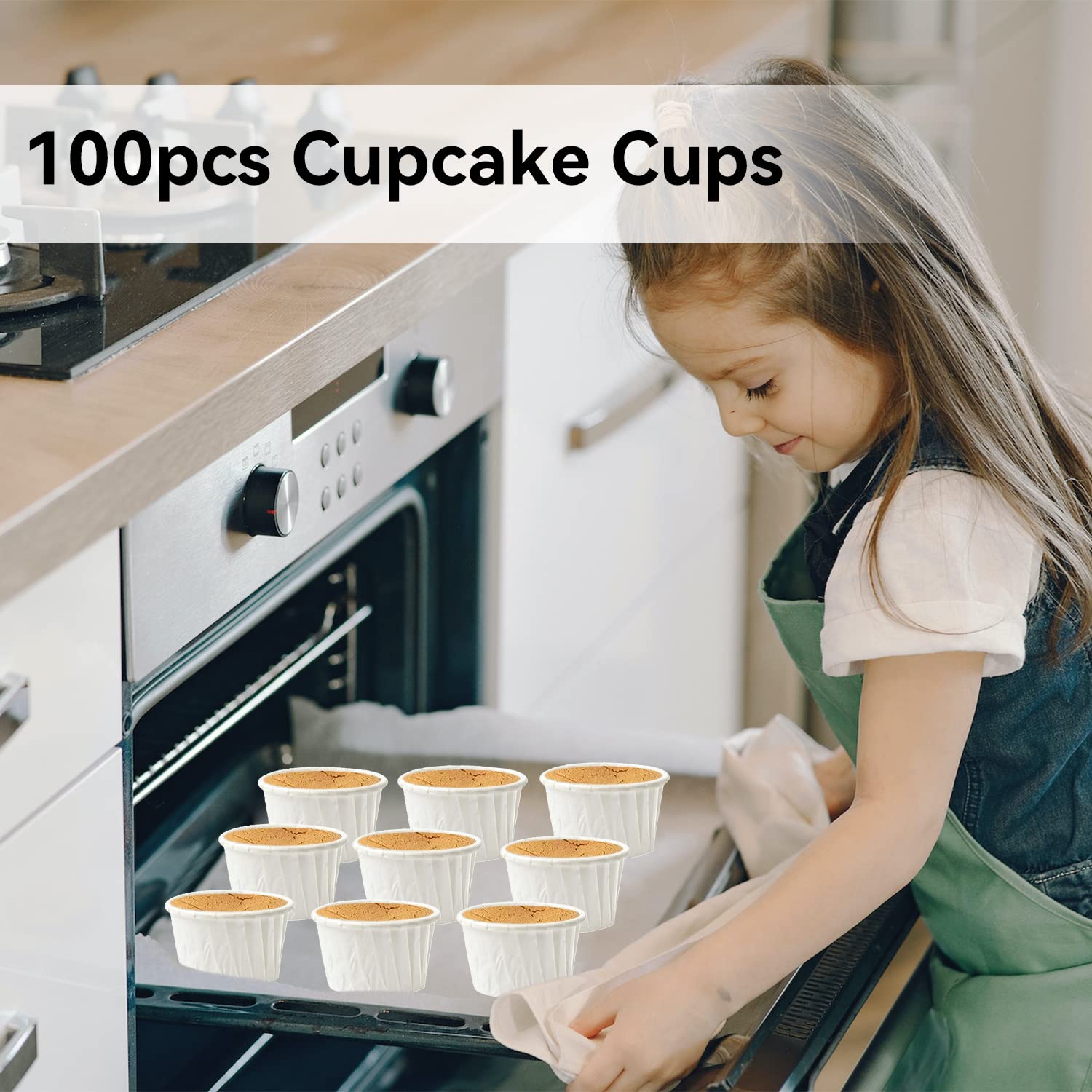 100Pcs Cupcake Cups, Purple Mini Cupcake Liners Muffin Baking Liners Disposable Cake Wrapper Baking Mold Cup Liners for Party Wedding Birthday