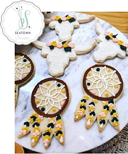 Native Dream Catcher Cookie Cutter 5 Piece Set from The Cookie Cutter Shop - TeePee, Feather, Dream Catcher, Boho Plaque, Arrow Cookie Cutters - Tin Plated Steel Cookie Cutters