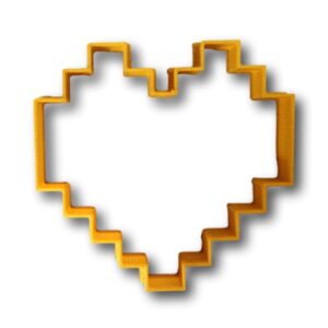 8-bit Heart Cookie Cutter