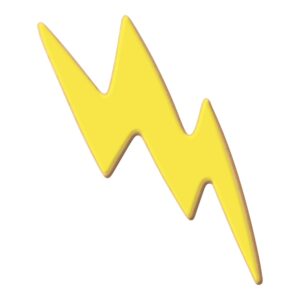 Lightning Bolt Cookie Cutter 5.5 Inch - Made in the USA – Foose Store Cookie Cutters Tin Plated Steel Lightning Bolt Cookie Mold
