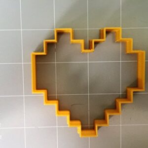 8-bit Heart Cookie Cutter