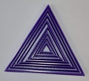 triangle shape frame set of 8 size cookie cutters usa pr756