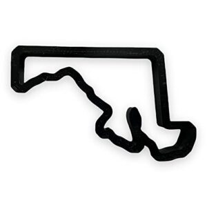 maryland state cookie cutter with easy to push design (4 inch)