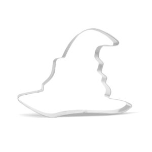 4.5 inch witch hat cookie cutter - stainless steel