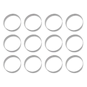 1 dozen/12 count biscuit circle 4 inch cookie cutters from the cookie cutter shop – tin plated steel cookie cutters