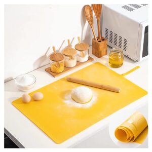 extra large kitchen silicone pad - 2023 new multifunctional pastry mat, non slip non stick silicone baking mats for rolling out dough and cookie sheets, thick heat resistant mat for oven bread