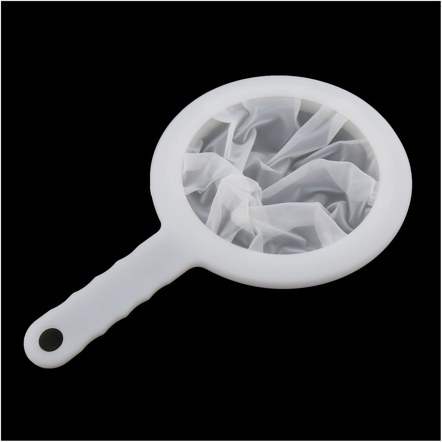 MEETOOT White Fine Nylon Food Yogurt Mesh Sieve Scoop Filter for Nut Milk Coffee Tea