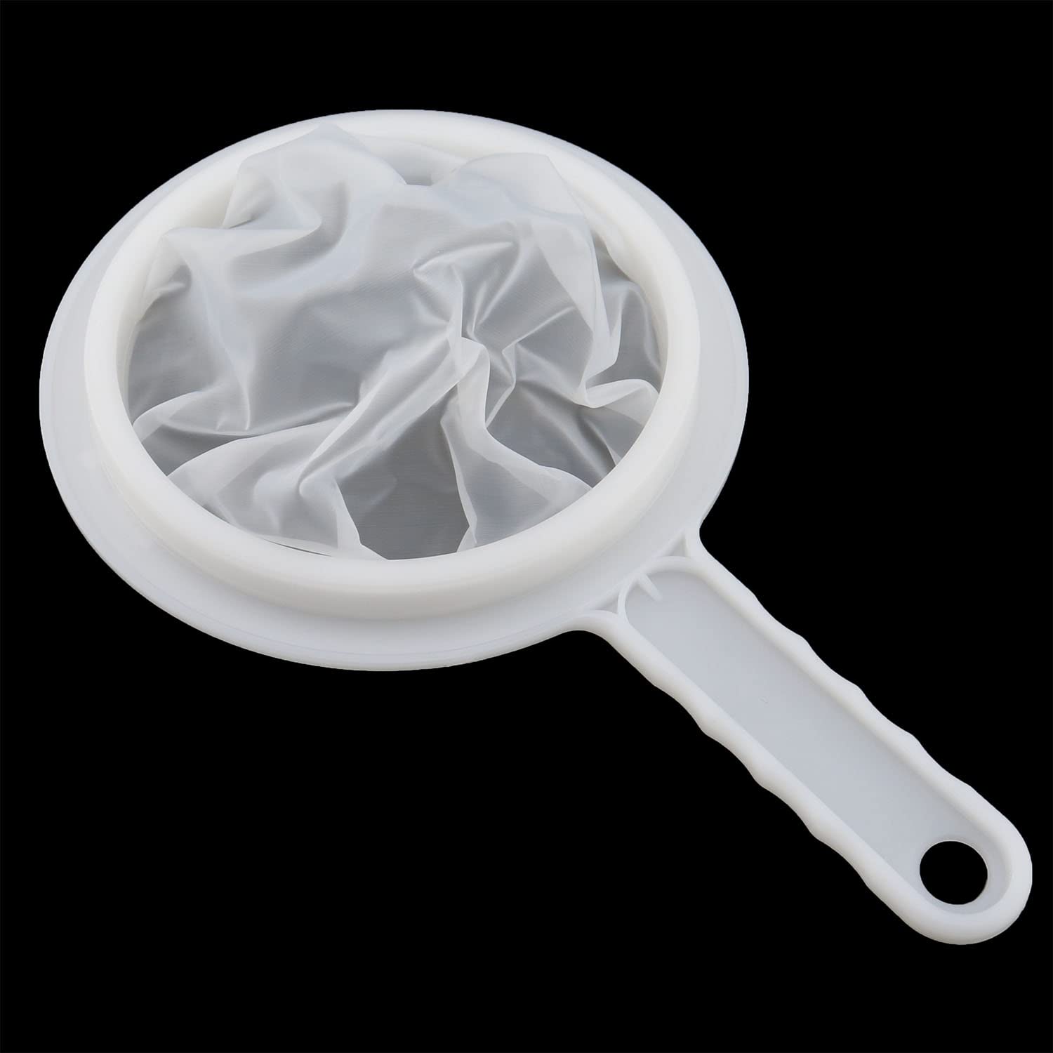 MEETOOT White Fine Nylon Food Yogurt Mesh Sieve Scoop Filter for Nut Milk Coffee Tea