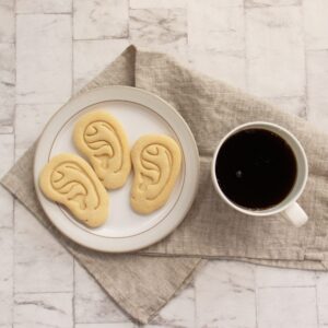 Set of 2 Ear cookie cutters (Designs: Anatomical Human Ear and Cochlea Inner Ear), 2 pieces - Bakerlogy