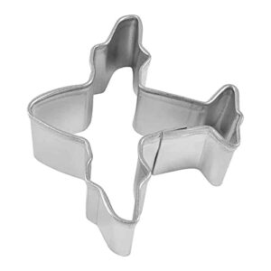 mini airplane 1.75 inch cookie cutter from the cookie cutter shop – tin plated steel cookie cutter