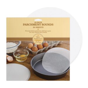 mrs. anderson’s baking non-stick parchment cake rounds, 10-inch, 36 sheets