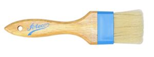ateco harold import co wooden handled brush, 2" flat composite ferrule, white