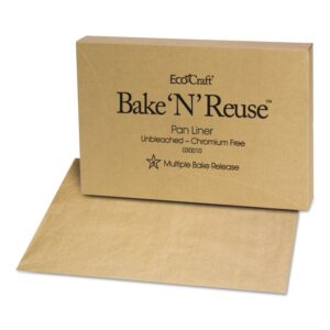 bagcraft ecocraft bake 'n' reuse pan liner, 16.38 x 24.38, 1,000/box