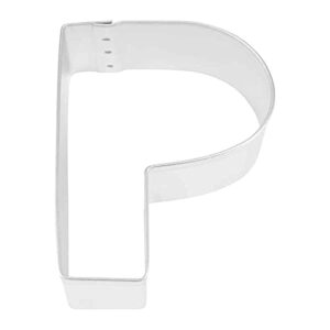 alphabet letter p 3 inch cookie cutter from the cookie cutter shop – tin plated steel cookie cutter