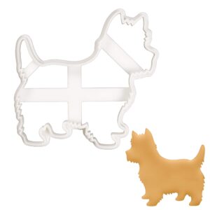 west highland white terrier silhouette cookie cutter, 1 piece - bakerlogy
